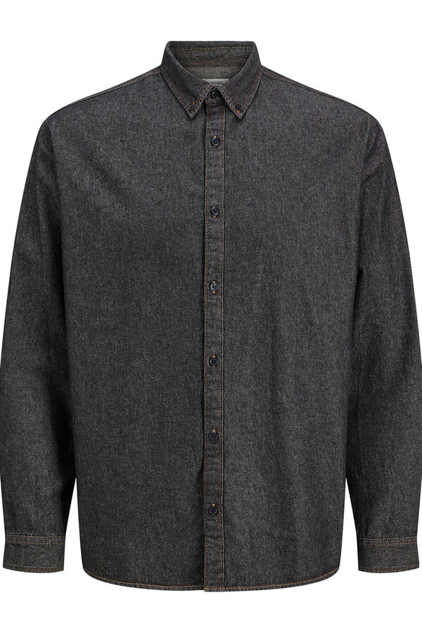 JJ REBEL Camisa regular fit denim negro