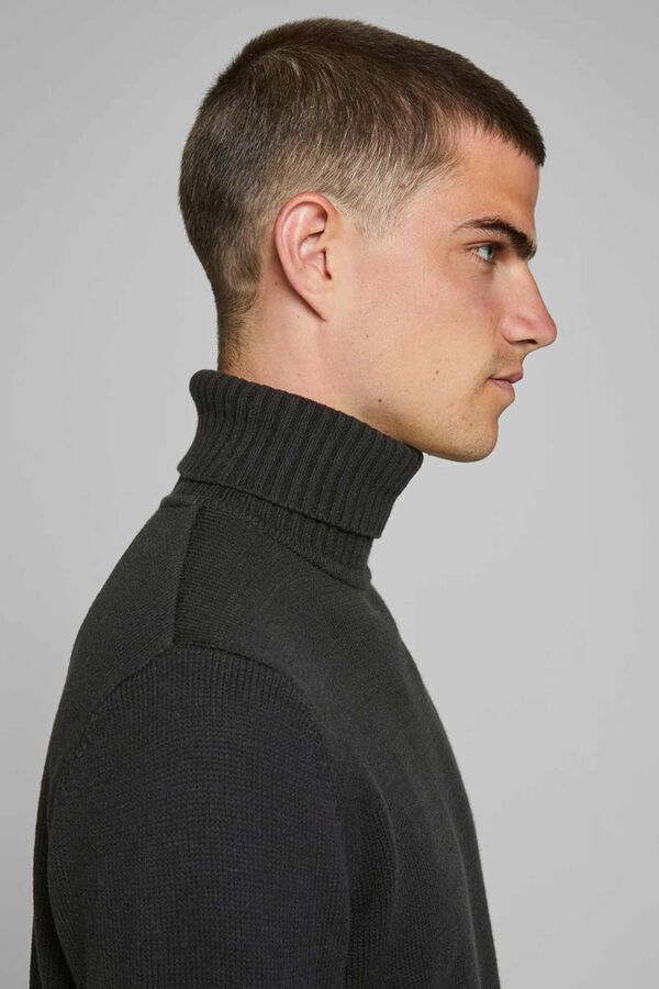 Springfield Sustainable high neck jumper fekete
