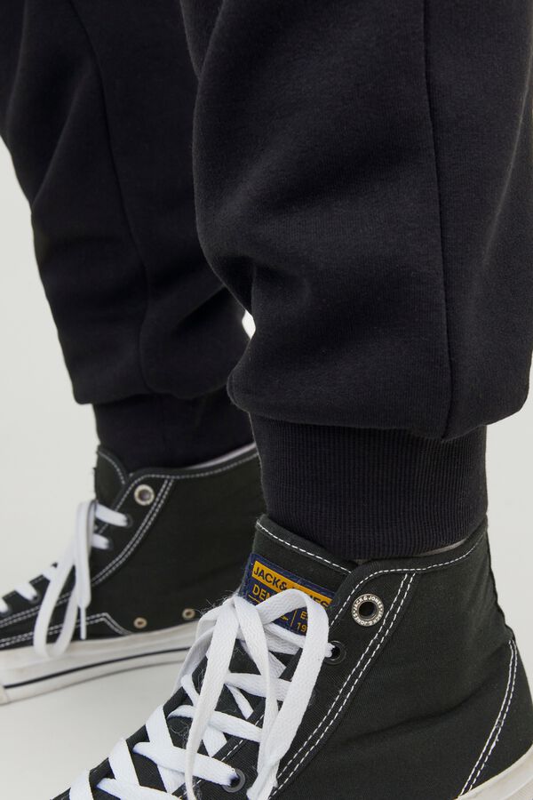 Jack & Jones Regular fit mid-rise trousers noir
