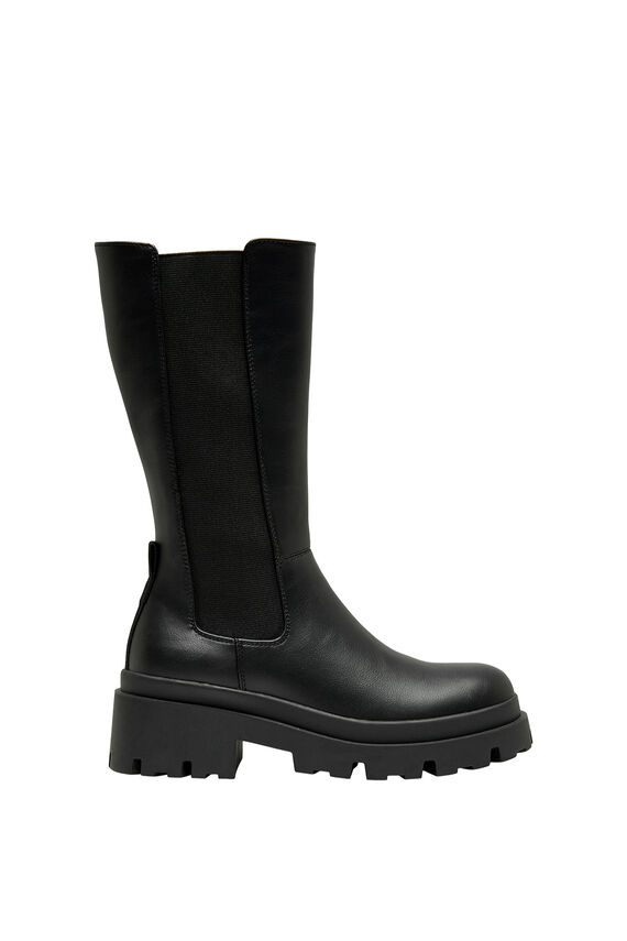 Bota militar plana
