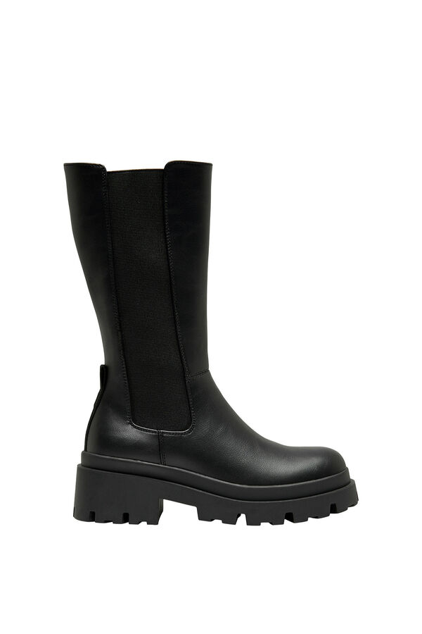 Only Flat military boot black