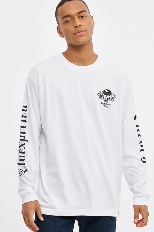 Inside T-Shirt Print Weiß