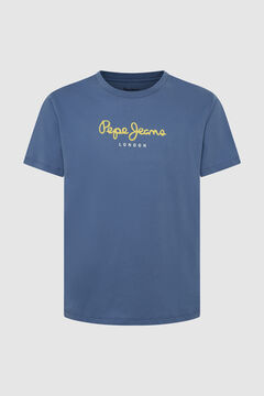 Springfield Basic-T-Shirt mit Logo blau