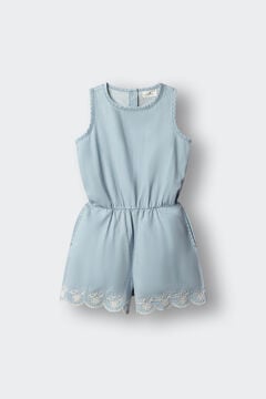Springfield Kids Peto corto denim troquelado ni&ntilde;a azul