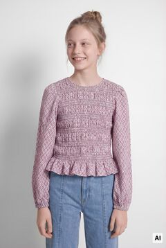 Springfield Kids Printed long sleeve blouse for girls