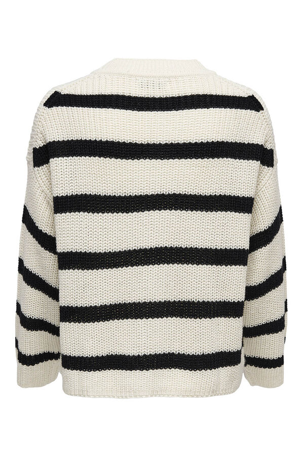 JDY k&ouml;t&ouml;tt cs&iacute;kos pul&oacute;ver feh&eacute;r