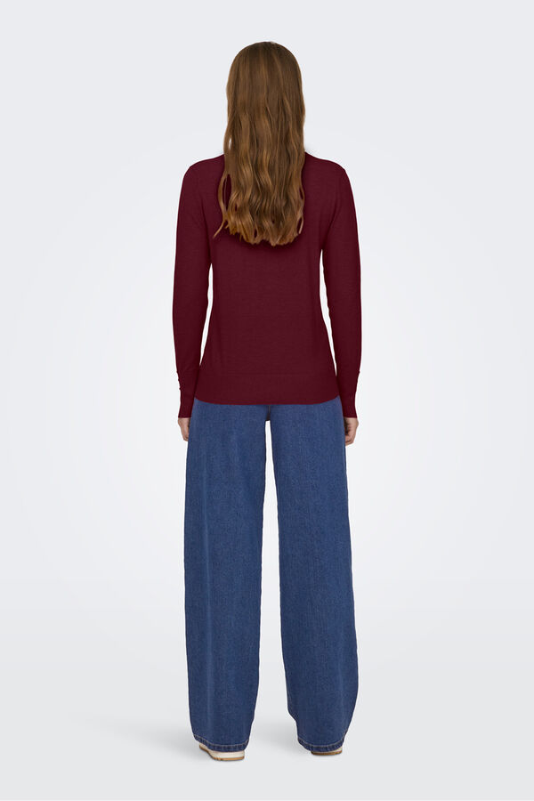 JDY Jersey cuello redondo morado/lila