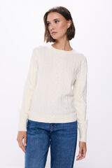 Springfield Cable knit jumper ecru