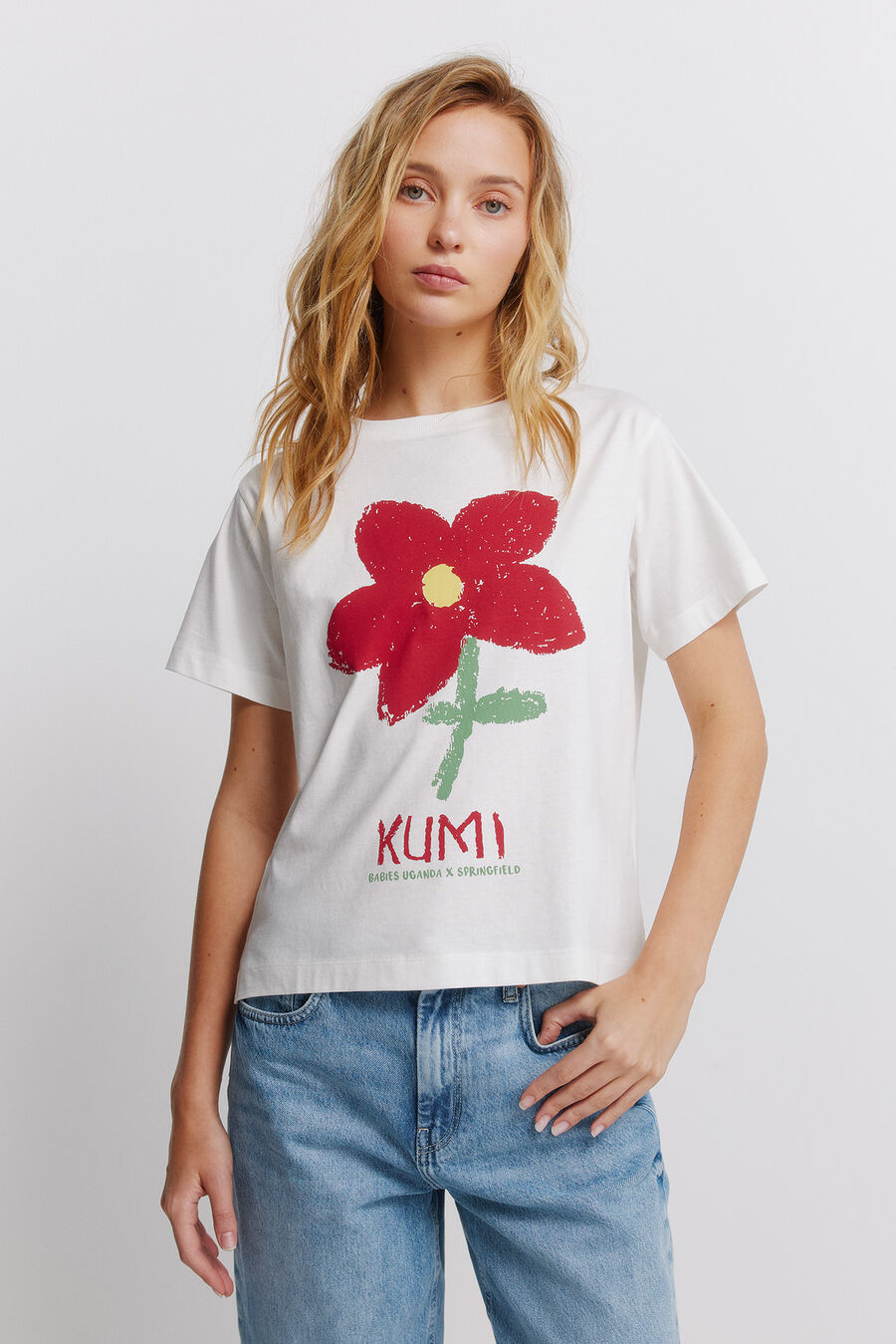 Camiseta KUMI Flor