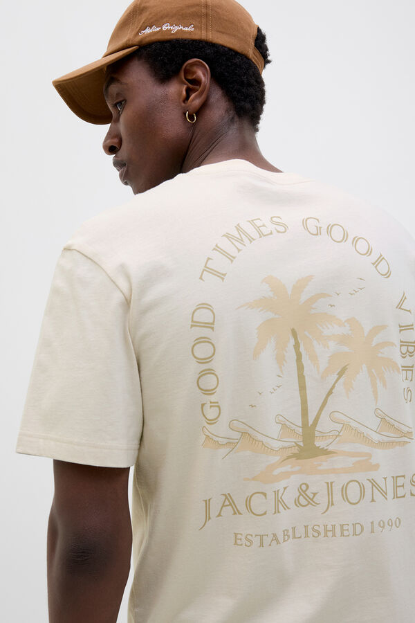 Jack & Jones Slim backprint T-shirt grey