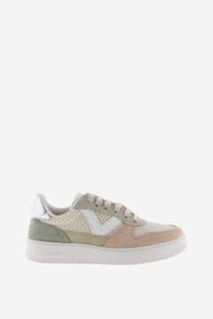 Springfield Faux leather trainers medium beige