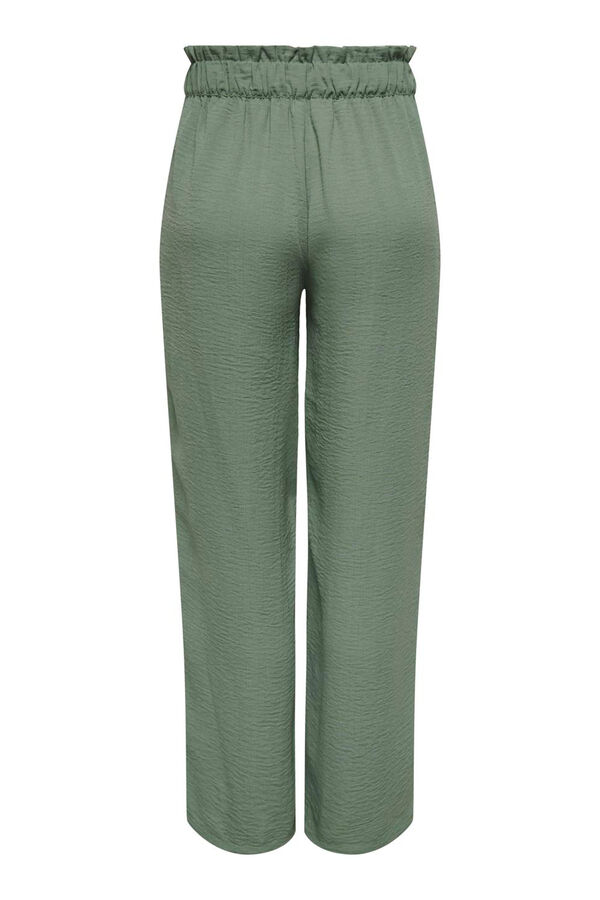JDY Weite Hose mit Gummizug Gr&uuml;n