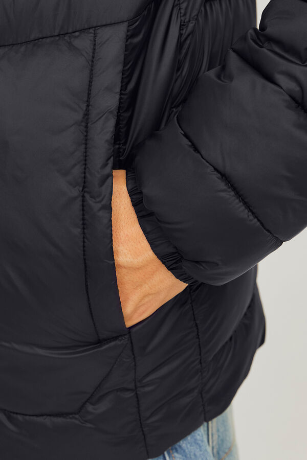 Jack & Jones Chaqueta acolchada capucha negro