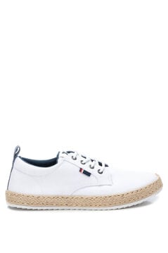 Springfield Xti jute sole lace up shoes white