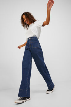 Springfield Wide-fit jeans bluish