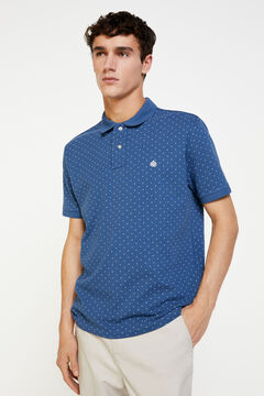 Springfield All-over print polo shirt blue