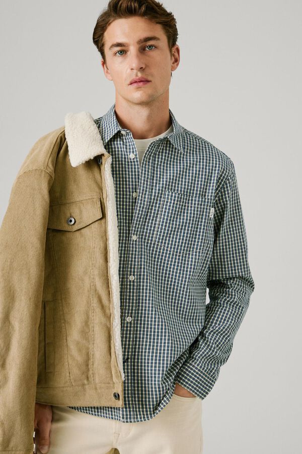 Pepe Jeans Camisa Cuadros Fit Regular azul