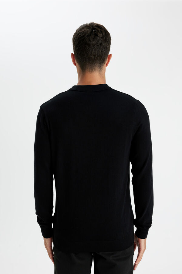 DeFacto Polo neck jumper black