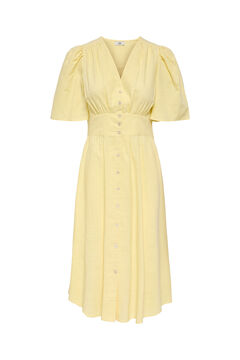 JDY Midi-Kleid mit kurzen &Auml;rmeln und Cape