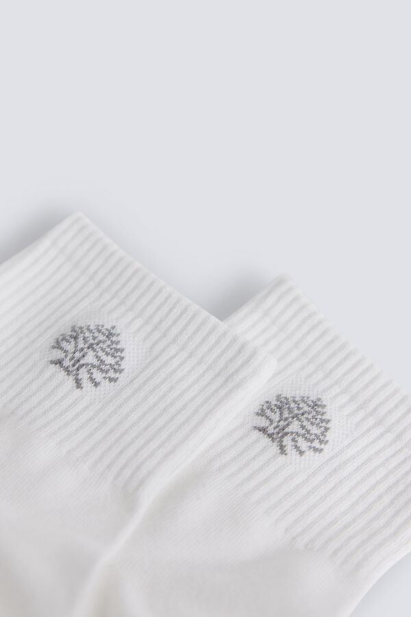 Springfield Ribbed ankle sock white