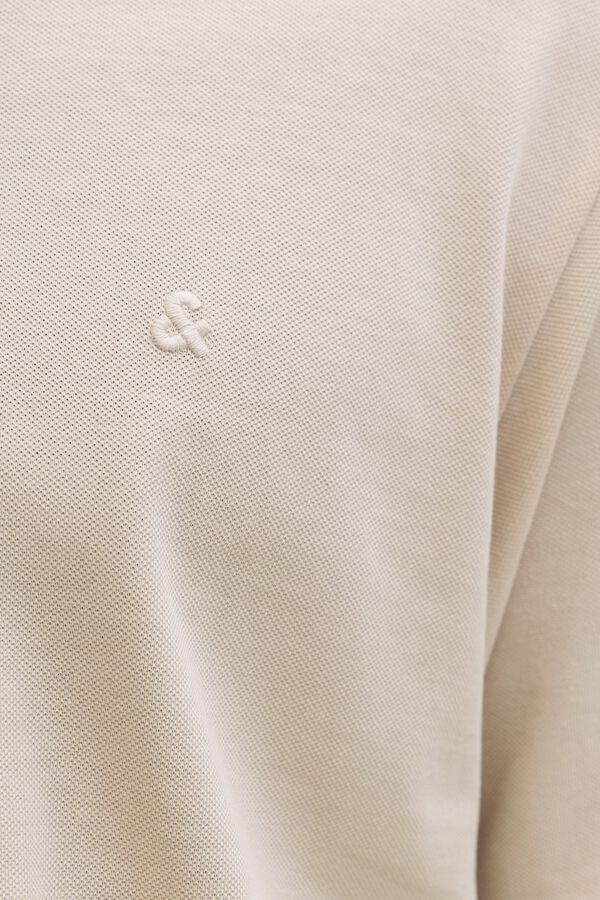 Jack & Jones Piqu&eacute; slim fit polo shirt grey