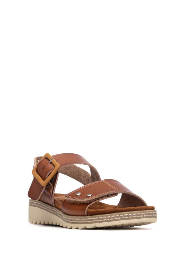 Refresh Double-strap sandals nude