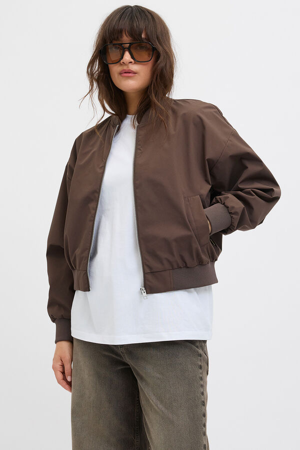 Jack & Jones Cazadora bomber marr&oacute;n