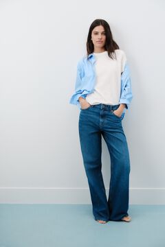 Springfield Wide leg mid-rise jeans