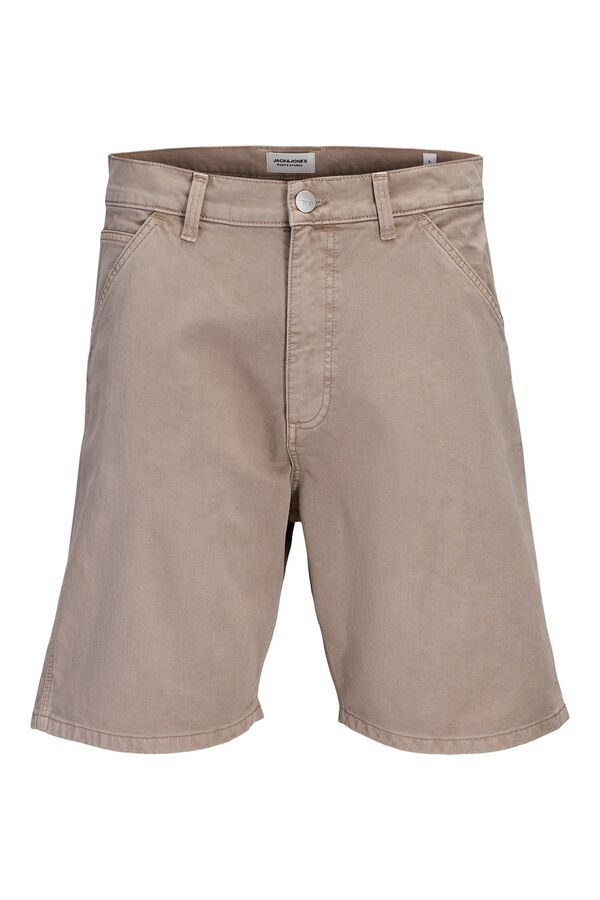Jack & Jones Cotton baggy fit Bermuda shorts nude