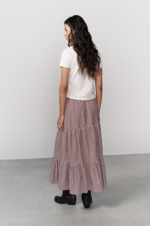 High Spirits Falda Tartan burdeos