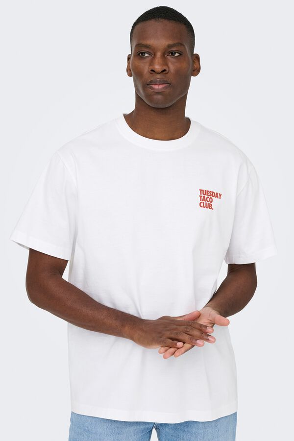 Only & Sons Short sleeve T-shirt Wei&szlig;