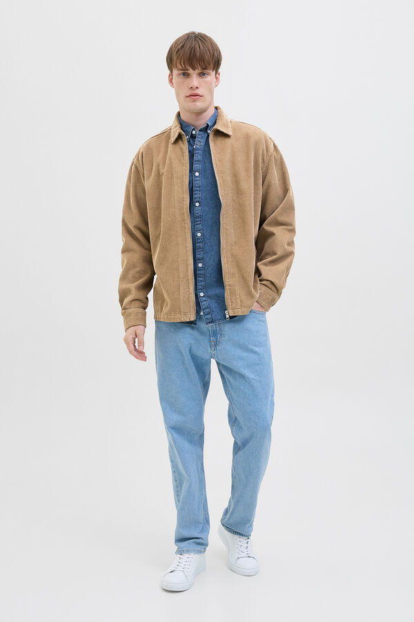 JJ REBEL Sobrecamisa regular fit corderoy tostado