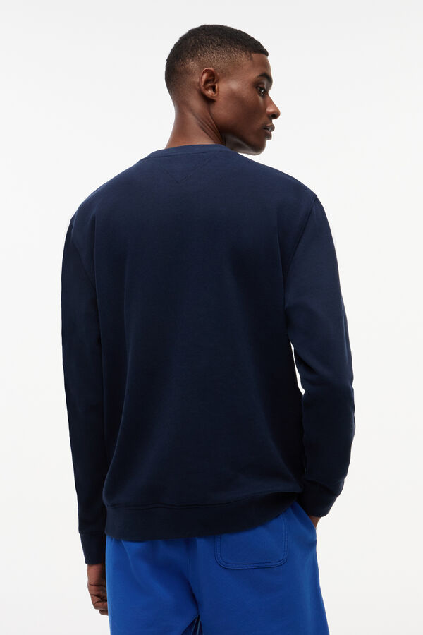 Tommy Jeans Round neck jumper with graphic blue