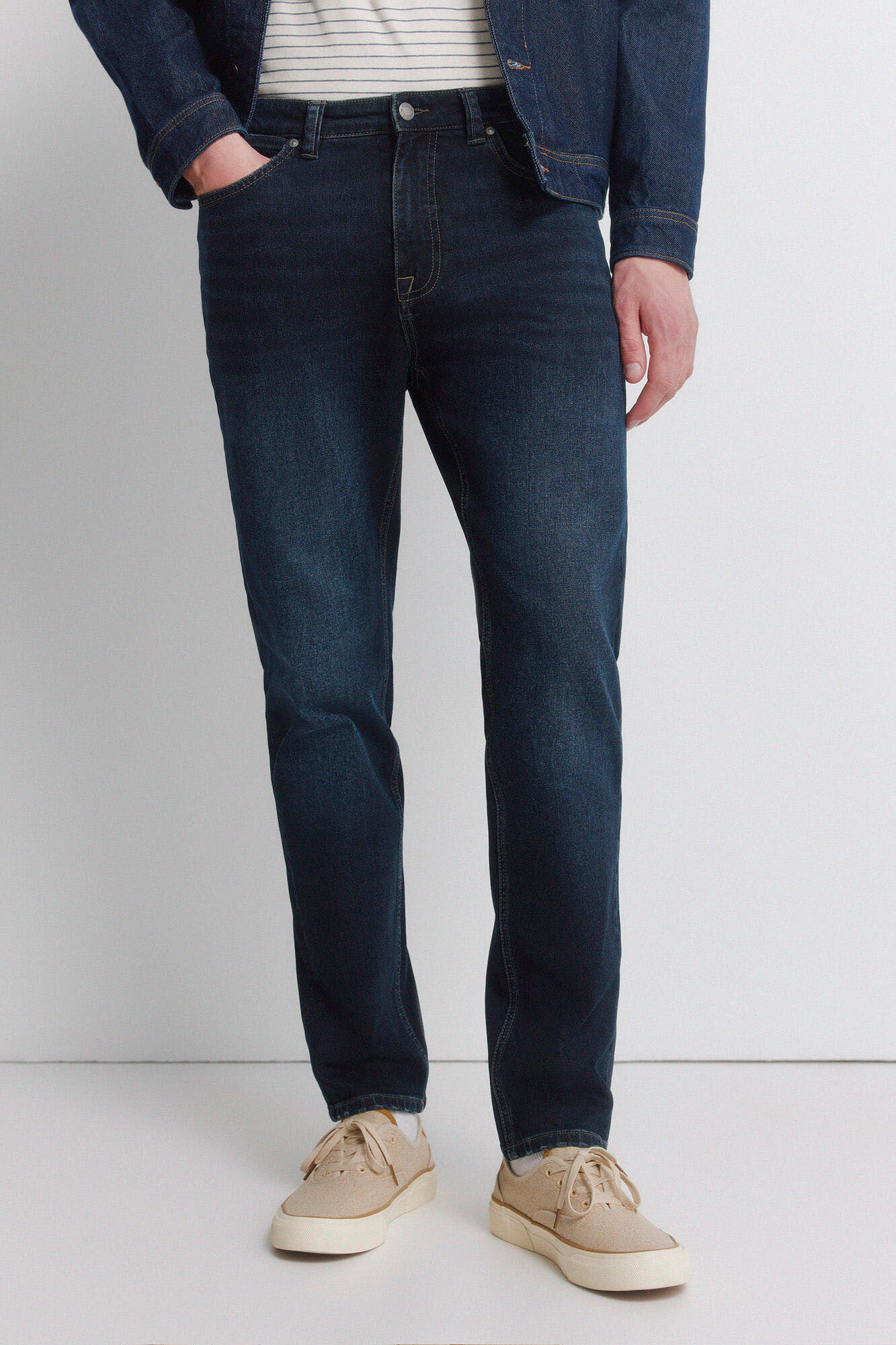 Springfield Dark wash slim fit jeans