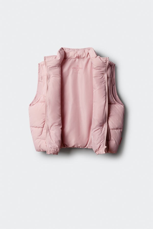 Springfield Kids Chaleco acolchado estrella ni&ntilde;a rosa