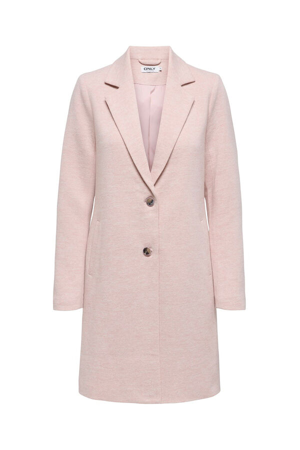 Only midi -Mantel aus Stoff  Rosa