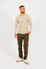 Brave Soul Jersey cuello polo marfil