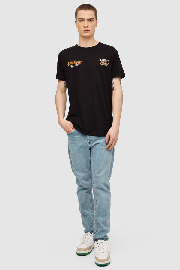 Springfield Racing print T-shirt crna