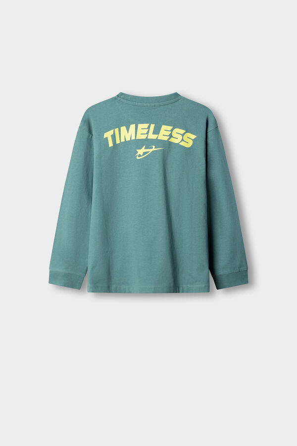 Springfield Kids Majica dugih rukava "Timeless" za dečake Plava
