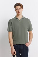 Springfield Link structure polo shirt green
