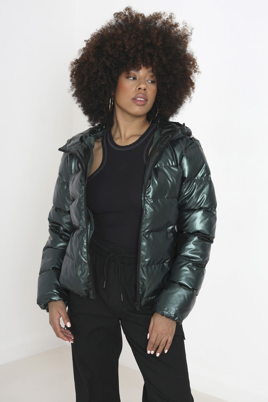 Chaqueta acolchada con capucha