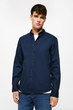 Springfield Camisa oxford confort azul oscuro