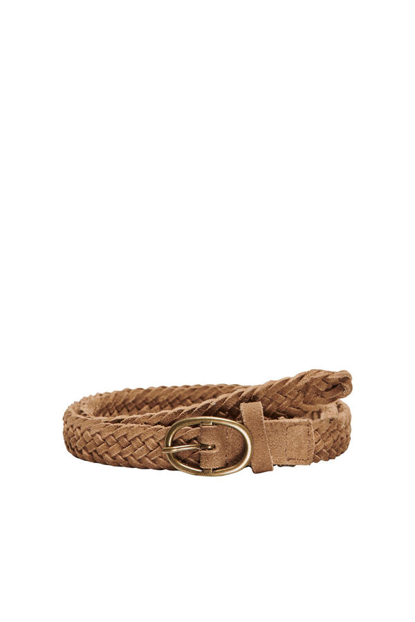 Springfield Woven leather belt brown
