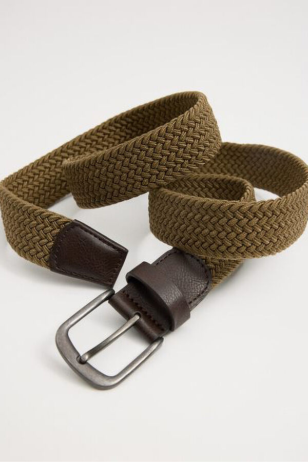 Inside Cinto revers&iacute;vel com efeito pele cru