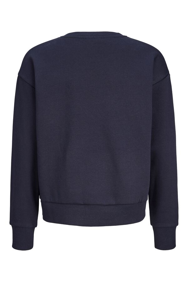 Jack & Jones Girl Print round neck sweatshirt blue