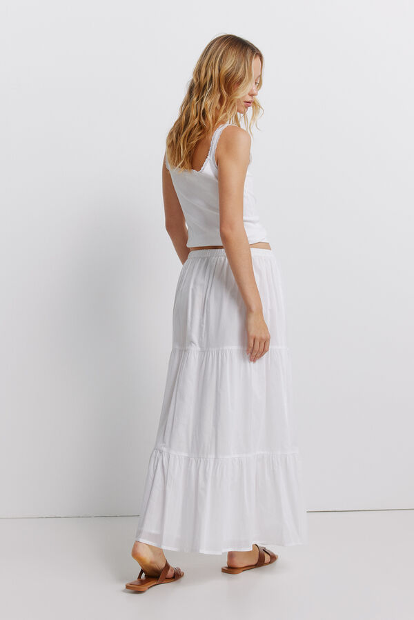 Springfield Midi suknja sa prorezima Bela
