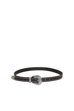 Springfield Belt with oval metal buckle black