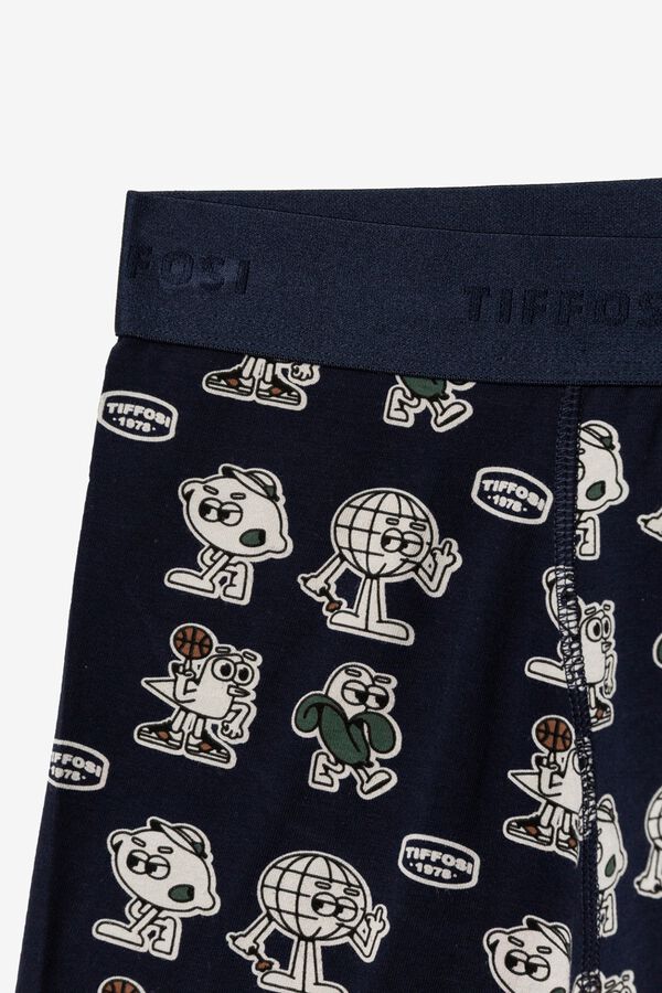 Tiffosi Boxers with animated characters blue