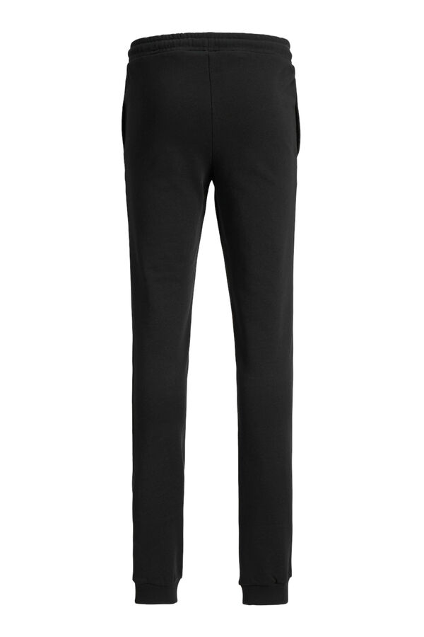 Jack & Jones Junior jogger de algod&oacute;n slim fit negro