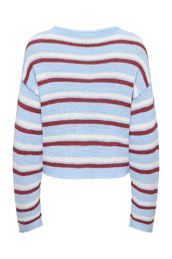 Only Striped jumper blue